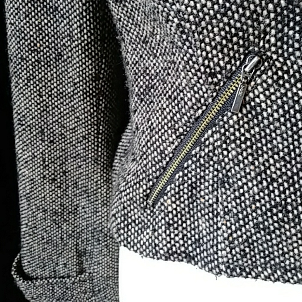 Cabi Brown Tweed Lined Single-Button Jacket-Sz 8 - image 3